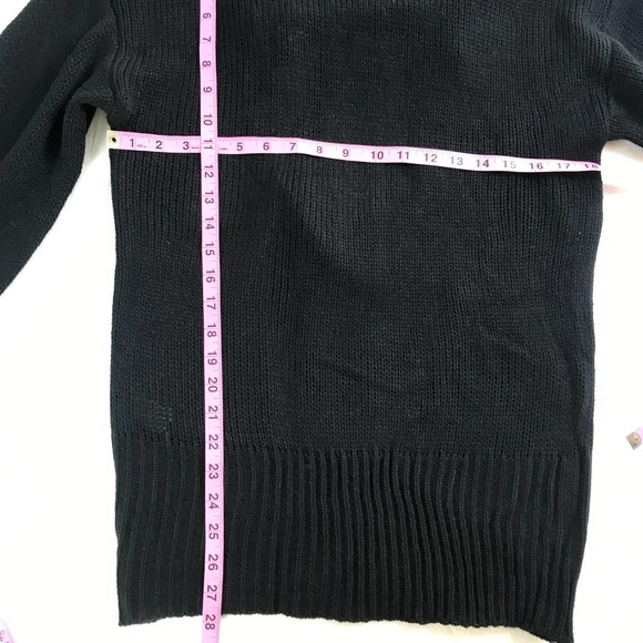 TU NWT Black Tie Back Sweater Size Large - Picture 8 of 8